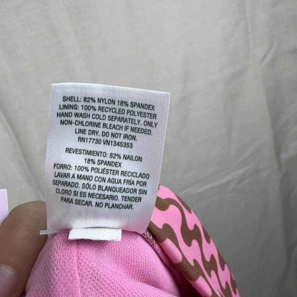 Wild Fable Shorts Juniors‎ XXS 00 Pink Brown Wavy Print Mid High Rise 2 Inseam